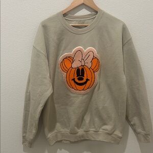Minnie Mouse Beige Pumpkin Sweatshirt